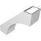 Ekena Millwork 5-in. W x 14-in. D x 14-in. H Westlake Architectural Grade PVC Knee Brace BRCP05X14X14WTL - alternate 3